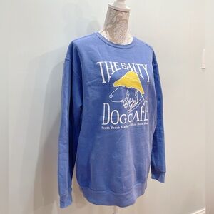Comfort Colors Blue Salty DogCrew Neck medium M Women's Sweater